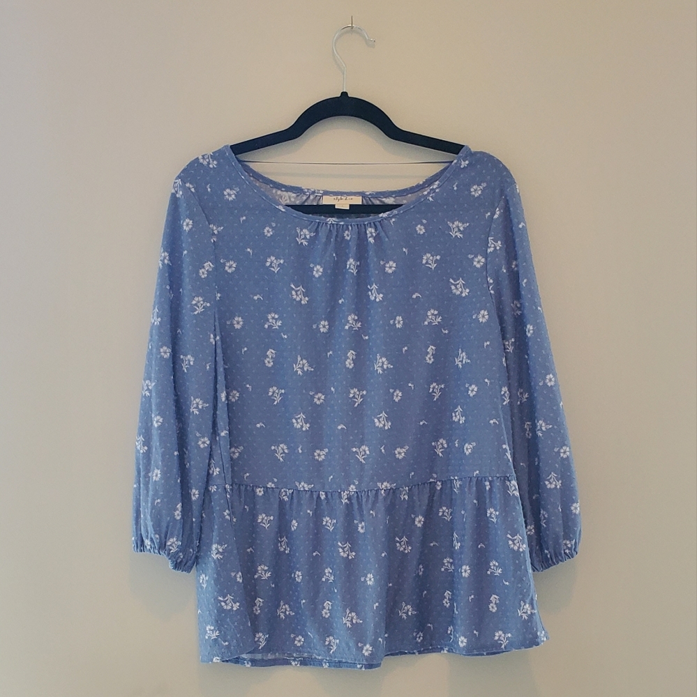Style & Co Pelplum Top